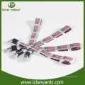 Free design decoration custom hot sale woven event wristband